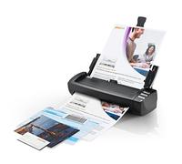Plustek AD480 - Escáner de escritorio para tarjetas y documentos, con alimentador de papel de 20 páginas y ranura exclusiva para tarjetas. Solo para Windows