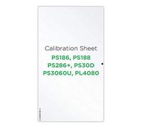 Plustek Hoja de control de calibración para la serie PS 186