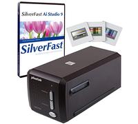 Plustek OpticFilm 8300i Ai - Escáner de película - Convierte película de 35 mm y se desliza en digital, paquete SilverFast Ai Studio 9 + QuickScan Plus, incluye objetivo avanzado de calibración IT8 (3