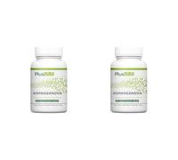 Plusvive - Suplemento de ashwagandha con extracto de pimienta negra 100% vegano, 650 mg, 240 cápsulas (Paquete de 2)