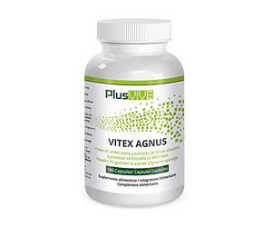 Plusvive - Vitex agnus-castus, mejora la salud sexual, con extracto de ñame silvestre, 180 cápsulas (250 mg)