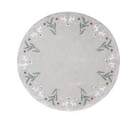 Pluto Design Alfombra pie de árbol de Navidad Yule Goat Ø110 cm Beige