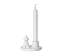 Pluto Design Candelabro de cerámica Litle My blanco