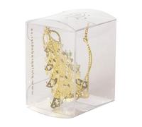 Pluto Design Colgante de navidad 3D abeto Dorado