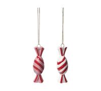 Pluto Design Colgante decorativo Candy 2 piezas Rojo-blanco