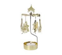 Pluto Design Portavelas giratorio fiesta Mumin Dorado-metal