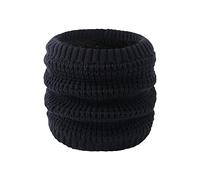 Pluto & Fox Braga Para El Cuello Térmica Unisex De Lana De Ganchillo Con Borreguito Por Dentro Para Invierno Cálido Pasamontañas Para Ciclista Motociclismo (Azul Marino)