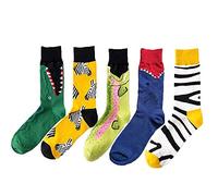 Pluto & Fox Calcetines De Hombre Bordado Con Dibujo De Oleografía Gracioso Encima Del Tobillo Pack De 7 Pares(Animal)