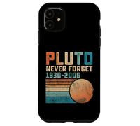 Pluto Never Forget Funny Astronomy Space Science Nerd Carcasa para iPhone 11