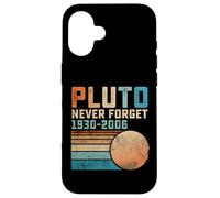 Pluto Never Forget Funny Astronomy Space Science Nerd Carcasa para iPhone 16