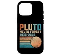 Pluto Never Forget Funny Astronomy Space Science Nerd Carcasa para iPhone 16 Pro