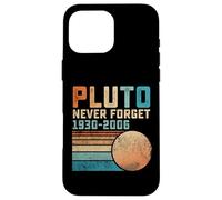 Pluto Never Forget Funny Astronomy Space Science Nerd Carcasa para iPhone 16 Pro MAX