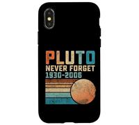 Pluto Never Forget Funny Astronomy Space Science Nerd Carcasa para iPhone X/XS