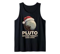 Pluto Never Forget Retro Geek Xmas Classic Astronomía Humor Camiseta sin Mangas