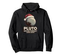 Pluto Never Forget Retro Geek Xmas Classic Astronomía Humor Sudadera con Capucha