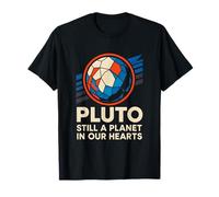 Pluto sigue siendo un planeta Vintage SpaceWolf para hombre Camiseta