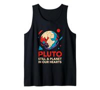 Pluto sigue siendo un planeta Vintage SpaceWolf para hombre Camiseta sin Mangas