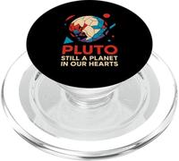 Pluto sigue siendo un planeta Vintage SpaceWolf para hombre PopSockets PopGrip para MagSafe