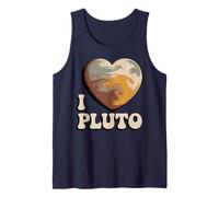 Plutón Amante Retro Ciencia Camiseta sin Mangas