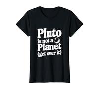 Plutón no es un Planeta superarlo Camiseta gráfica económica, Mujer, Negro, S