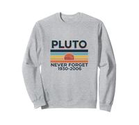 Plutón Nunca Olvides Divertido Profesor de Ciencias Astronomía Vintage Sudadera