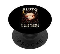 Plutón sigue siendo un planeta lindo sistema solar vintage y espacio PopSockets PopGrip Adhesivo