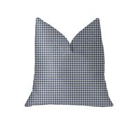 Plutus Mezmerize Blue Beige y Black Luxury Throw Pillow - Doble cara 22"""" x 22""""