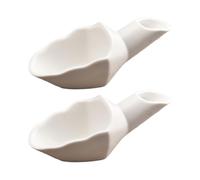Pluuttiem 2 Cucharas Medidoras para Café en Grano, Dosificadora de Café en Grano, Cuchara de Cerámica para Café Molido, Té, Azúcar, Harina, Color