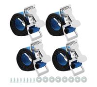 Pluuttiem 4 Piezas de Correas para Zancos de Yeso, Correas para Piernas, Kit de Correas para Pies de Yeso, Correa de Fijación de Piernas de Nailon, Pieza de Repuesto Azul