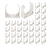 Pluuttiem Abrazaderas de PVC en Forma de U para Tuberías de Agua, Paquete de 50, de 2 Pulgadas, para Colgar Tuberías, Soportes para Tubos Pex, Soportes de Plástico para Tuberías de Agua.