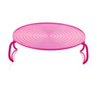 Pluuttiem Bandeja de Vapor con para Microondas, Rejilla de Doble Capa, Soporte para, Herramientas de Almacenamiento, Accesorios de Cocina, Color Rosa.