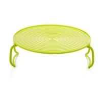 Pluuttiem Bandeja de Vapor en para Microondas, Rejilla de Doble Capa, Soporte para, Herramientas de Almacenamiento, Accesorios de Cocina, Color Verde.