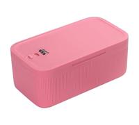 Pluuttiem Caja de Almacenamiento con Cerradura, Caja de Medicamentos con Cerradura, Caja de Bloqueo para Teléfono Celular, Contenedor para Refrigerador Personal, Hogar, Rosa