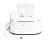Pluuttiem Calentador Portátil de Toallitas Húmedas para Bebés con Interfaz USB, 3 Velocidades Ajustables, Luz y Termostato Apto para Coche.