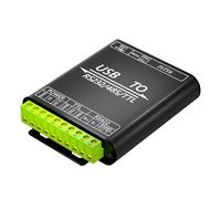 Pluuttiem Convertidor USB a RS232/485/422/TTL con chip CP2102, adaptador USB aislado industrial con protección múltiple, fácil de instalar