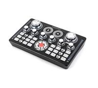 Pluuttiem Mezclador de Audio USB Tarjeta de Sonido Externa para Auriculares Tarjeta de Sonido para Transmisión en para Teléfono Móvil Computadora Mezclador de Audio de 48 V