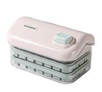 Pluuttiem Molde para Caja de Hielo, Máquina de Hielo Doméstica, Máquina de Hielo de Gran Capacidad, Refrigerador, Caja de Hielo, Color Rosa A