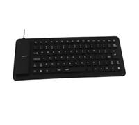 Pluuttiem Teclado Suave de Silicona con Silenciador, Teclado de Computadora de 85 Teclas, Teclado con Cable USB, Teclado Portátil para Computadora Portátil, Teclado Plegable A Prueba de Agua
