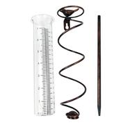 Pluviómetro Con Marcado En Negrita Y Estaca De Metal Ajustable Para Medición Precisa Las Precipitaciones En Jardín Y Un Colector Decorativo Precipitaciones Para Jardín
