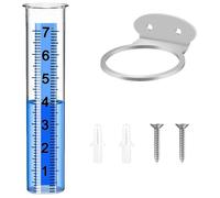 Pluviómetro de jardín | Medidor de lluvia impermeable al,metro transparente con grandes números para seguimiento del tiempo en el jardín, riego agrícola, vallas de patio