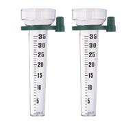 Pluviometro medidor de lluvia instrumento meteorológico 2 unidades plástico