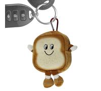 Plux Purse - Sopa de Moneda de Tostada divertida de la Tostada, Llavero de Caricatura de Caricatura | Mini Bolsa de Cierre de Cremallera, Accesorio de Regalo de Novedad, Mujeres Hombres para, Tostadas