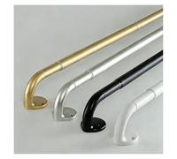PLWUPE Barra de Cortina Extensible Opaca 100-430 cm, Barra Envolvente para Ventanas, Kit de Asta Telescópica Incluye Terminales, Anillas y Soportes, Completo para Ventana(Plata,1-3.30m)