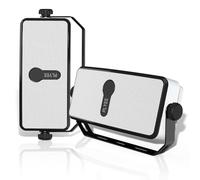 Plyee Audio Altavoz Bluetooth Exterior IPX5, Impermeable, Sincronización con 100 Altavoces, Montaje en Pared, Compatible con Teléfono, PC, Echo Dot, para Patio, Porche, Garaje, Par (MZ-511)