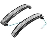 Plyft Espejo retrovisor: úselo para señalizar Luz indicadora de espejo lateral para Nissan para X-Trail, para Rogue, para Qashqai y para Murano (2014-2019)(Set)