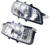 Plyft Espejo retrovisor: úselo para señalizar Luz indicadora de espejo lateral para Volvo C30, C70, S40, S60, S80, V50 y V70 (2007-2013) 31111090, 31111102(Set)