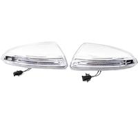 Plyft Espejo retrovisor: úselo para señalizar Luz indicadora de espejo retrovisor lateral para Benz Clase C W204 S204 W639 2008-2011 1 par luces para giro(Set)