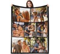 PLYIHE Manta Personalizada para mamá Mujer Abuela,Día de la Madre Franela Mantas,Manta Personalizada con Foto,Manta sofá y Cama,Regalo Original de Día de la Madre cumpleaños,papá,Regalo para Parejas