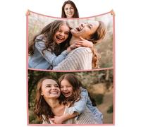 PLYIHE Manta Personalizada para mamá Mujer Abuela,Día de la Madre Franela Mantas,Manta Personalizada con Foto,Manta sofá y Cama,Regalo Original de Día de la Madre cumpleaños,papá,Regalo para Parejas