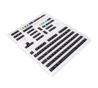 Plyisty 128 Teclas PBT KeyCaps, Ninguna Letra DIY Black 128 Keys Universal KeyCap Set para Teclado Mecánnico, Capil (GMK Negro PX)
